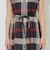 クレストブリッジチェックフレンチスリーブワンピース
