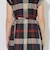 クレストブリッジチェックフレンチスリーブワンピース