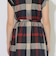 クレストブリッジチェックフレンチスリーブワンピース