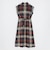 クレストブリッジチェックフレンチスリーブワンピース