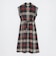 クレストブリッジチェックフレンチスリーブワンピース