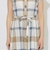 クレストブリッジチェックフレンチスリーブワンピース