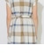 クレストブリッジチェックフレンチスリーブワンピース