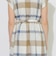 クレストブリッジチェックフレンチスリーブワンピース