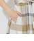 クレストブリッジチェックフレンチスリーブワンピース