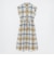 クレストブリッジチェックフレンチスリーブワンピース