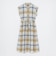 クレストブリッジチェックフレンチスリーブワンピース
