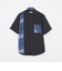 パーシャルチェックハーフスリーブシャツ
