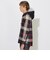 クレストブリッジチェックフーディーシャツ