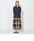 クレストブリッジチェックフーディーシャツ