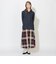クレストブリッジチェックフーディーシャツ