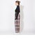クレストブリッジチェックベルテッドパンツ