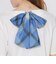 バックシアーリボントップス