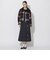 クレストブリッジチェックファーカラーショートブルゾン