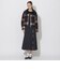 クレストブリッジチェックファーカラーショートブルゾン
