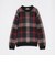 【ユニセックス】クレストブリッジチェックシャギープルオーバー