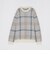 【ユニセックス】クレストブリッジチェックシャギープルオーバー