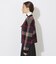 クレストブリッジチェックシャギーカーディガン