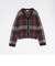 クレストブリッジチェックシャギーカーディガン