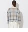 クレストブリッジチェックシャギーカーディガン