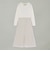 【Quiet Check シリーズ】ニットコンビティアードワンピース