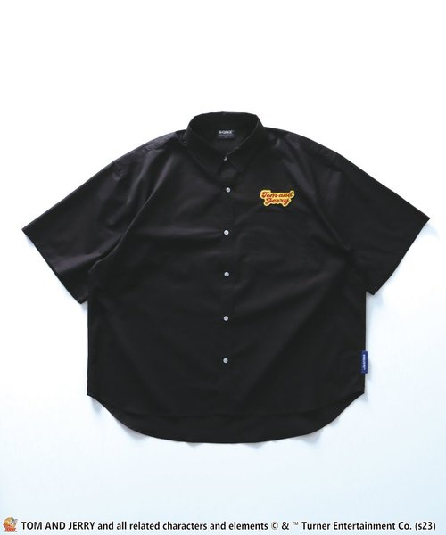 SEQUENZ】TOM and JERRY WAPPEN WIDE S/S SHIRTS / トムとジェリー バック ワッペン ワイド 半袖 シャツ ｜ナバルの通販｜&mall（アンドモール）三井ショッピングパーク公式通販