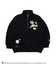 【SEQUENZ（シークエンズ）】TJ STICKER HZIP SWEAT / トムジェリ オーバーサイズ 裏起毛 スウェット ハーフジップ クルーネック