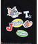 【SEQUENZ（シークエンズ）】TJ STICKER HZIP SWEAT / トムジェリ オーバーサイズ 裏起毛 スウェット ハーフジップ クルーネック