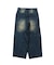 【SEQUENZ（シークエンズ）】sqnz washed curve denim pants / カーブデニム ワイドパンツ ヴィンテージライク オーバーダイ