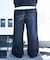 【SEQUENZ（シークエンズ）】LOGO APPLIQUE SWEAT PANTS / スウェット オーバーサイズ ヴィンテージライク 裏起毛