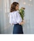 バルーンスリーブバックリボンブラウス ≪手洗い可能≫