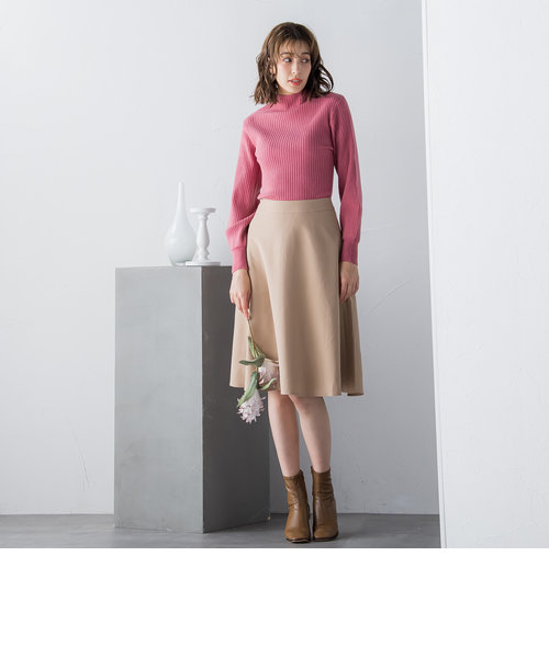 リブモックネックプルオーバー ≪手洗い可能≫