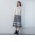 【低身長向けプチサイズ展開あり】千鳥柄プリーツニットスカート ≪手洗い可能≫