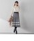 【低身長向けプチサイズ展開あり】千鳥柄プリーツニットスカート ≪手洗い可能≫
