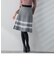 【低身長向けプチサイズ展開あり】千鳥柄プリーツニットスカート ≪手洗い可能≫