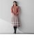 【低身長向けプチサイズ展開あり】千鳥柄プリーツニットスカート ≪手洗い可能≫