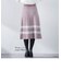 【低身長向けプチサイズ展開あり】千鳥柄プリーツニットスカート ≪手洗い可能≫