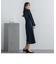 ハイストレッチジョーゼット長袖ワンピース ≪セットアップ対応 / 手洗い可能≫