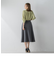 【S/M/L展開】 美シルエットロングフレアスカート ≪洗濯機で洗える≫