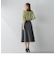 【S/M/L展開】 美シルエットロングフレアスカート ≪洗濯機で洗える≫