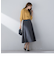 【S/M/L展開】 美シルエットロングフレアスカート ≪洗濯機で洗える≫