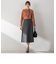 【S/M/L展開】 美シルエットロングフレアスカート ≪洗濯機で洗える≫