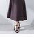 【S/M/L展開】 美シルエットロングフレアスカート ≪洗濯機で洗える≫