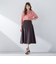 【S/M/L展開】 美シルエットロングフレアスカート ≪洗濯機で洗える≫