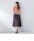 【S/M/L展開】 美シルエットロングフレアスカート ≪洗濯機で洗える≫