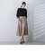 【S/M/L展開】 美シルエットロングフレアスカート ≪洗濯機で洗える≫