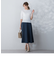 【S/M/L展開】 美シルエットロングフレアスカート ≪洗濯機で洗える≫