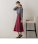 【S/M/L展開】 美シルエットロングフレアスカート ≪洗濯機で洗える≫