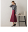 【S/M/L展開】 美シルエットロングフレアスカート ≪洗濯機で洗える≫