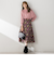 【選べる2丈シリーズ】Dahliaプリントフレアスカート ≪手洗い可能≫